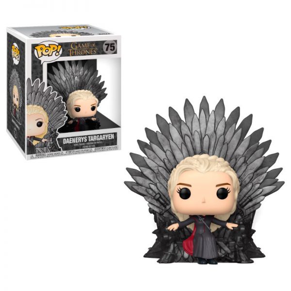 Figurine POP Game of Thrones Daenerys assis sur le trône
