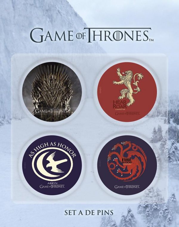 Game of Thrones 4 badges Set A