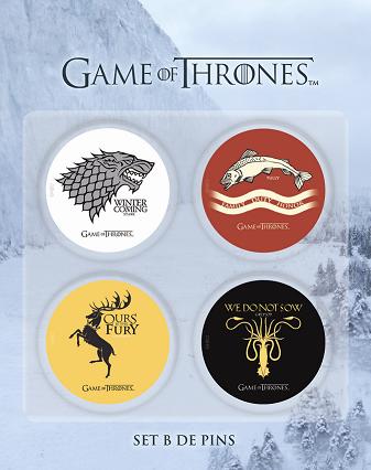 Game of Thrones 4 badges Set B