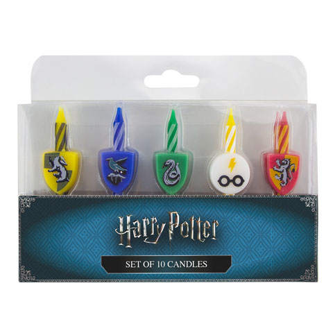 Set 10 bougies Anniversaire logo Harry potter 2