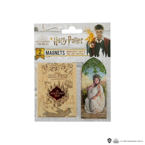 Set de 2 magnets - Carte du Maraudeur et la Dame du portrait - Harry Potter