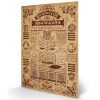 tableau en bois quidditch