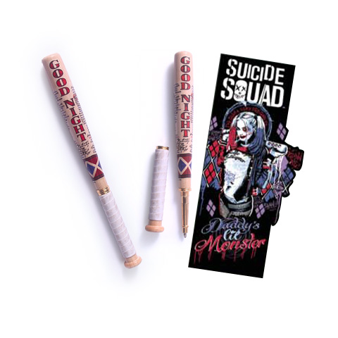 Harley Quinn - Stylo batte de Baseball et marque-pages - Suicide Squad - DC Comics