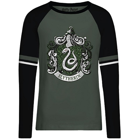 t-shirt-femme-harry-potter-slytherin-green-glitter