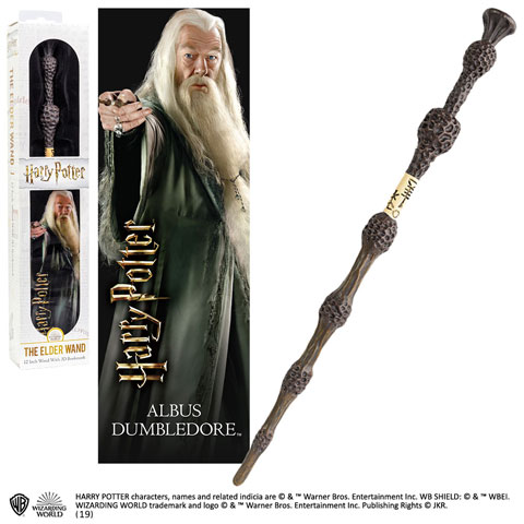 Baguette magique Dumbledore 30 cm avec marque-page 3D