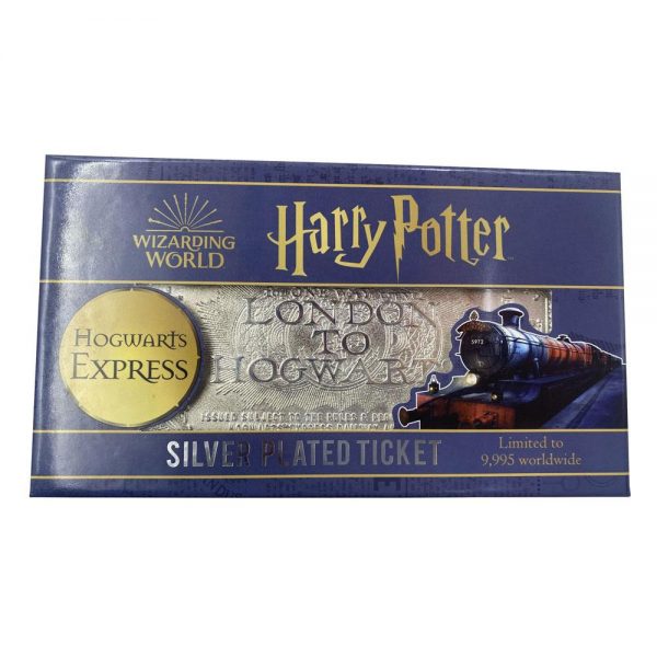 Harry Potter réplique Hogwarts Train Ticket Limited Edition (plaqué argent)