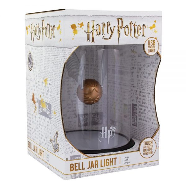 Harry Potter lampe sous cloche vif d'or 20 cm