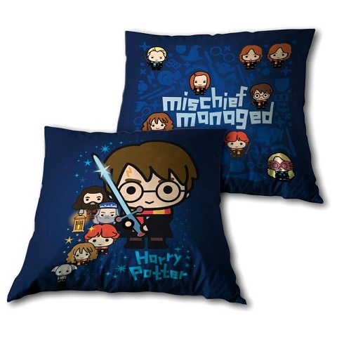 Coussin Chibi Harry Potter Mischief Managed