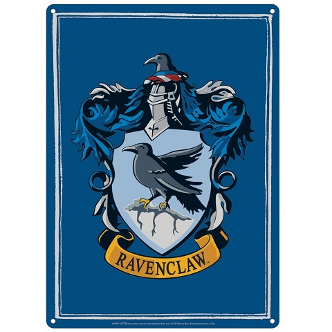 Harry Potter panneau métal Ravenclaw 21 x 15 cm