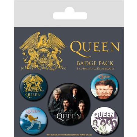 Queen pack 5 badges Classic